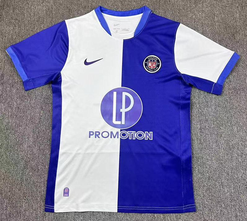 2025-2026 Toulouse FC Home Blue&White Thailand Soccer Jersey AAA-417