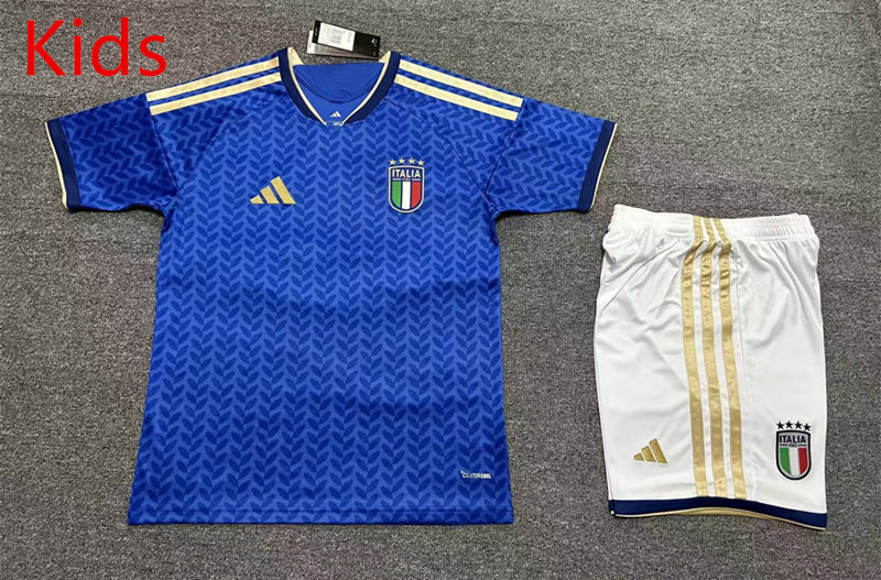 2025-2026 Italy Home Blue Kids/Youth Soccer Uniform-4247