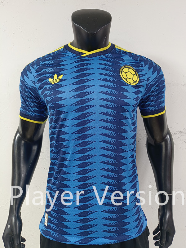 Player Version 2026-2027 Colombia Away Blue Thailand Soccer Jersey AAA-0871