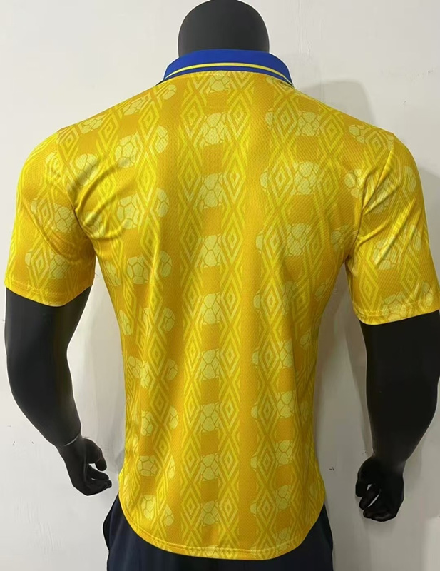Retro Version 1994 Colombia Home Yellow Thailand Soccer Jersey AAA-0871