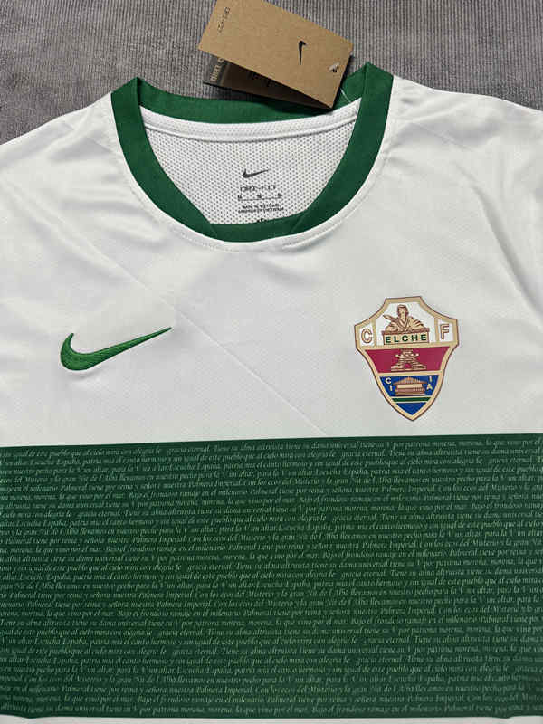(S-4XL) 2025-2026 Elche CF Home White&Green Thailand Soccer Jersey AAA-4506