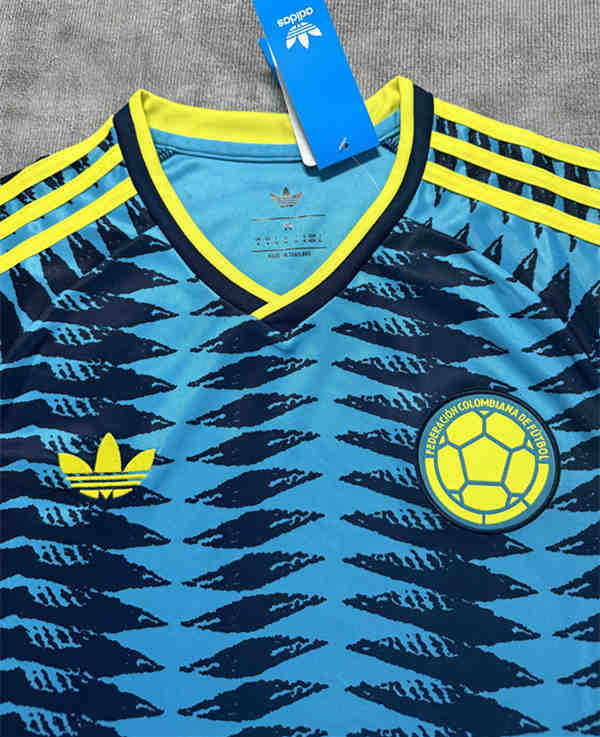 (S-4XL) 2026-2027 Colombia Away Blue&Black Thailand Soccer Jersey AAA-4506