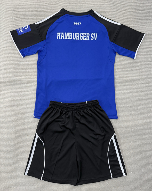 2025-2026 Hamburger SV Away Black&Blue Soccer Uniform-AY