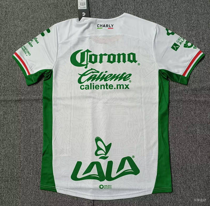 (S-4XL) 2025-2026 Santos Laguna Second Away White Thailand Soccer Jersey AAA-5378