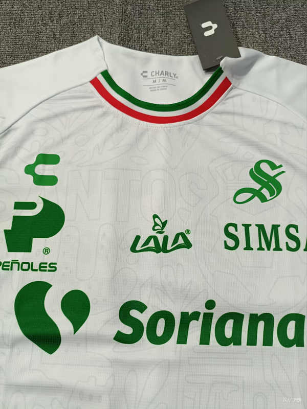 (S-4XL) 2025-2026 Santos Laguna Second Away White Thailand Soccer Jersey AAA-5378
