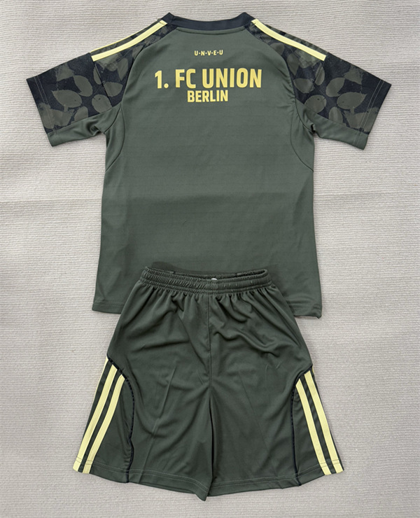 2025-2026 FC Union Berlin Away Green Kids/Youth Soccer Uniform-AY