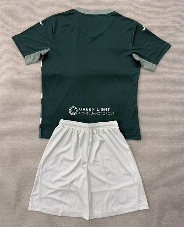 2025-2026 Norwich City Away Green Kids/Youth Soccer Uniform-AY