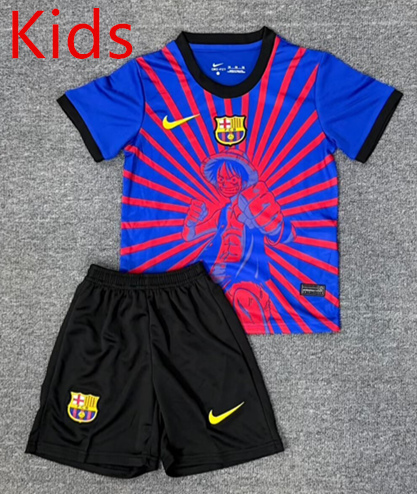 2025-2026 Special Version Barcelona Red&Blue Kids/Youth Soccer Uniform-4247