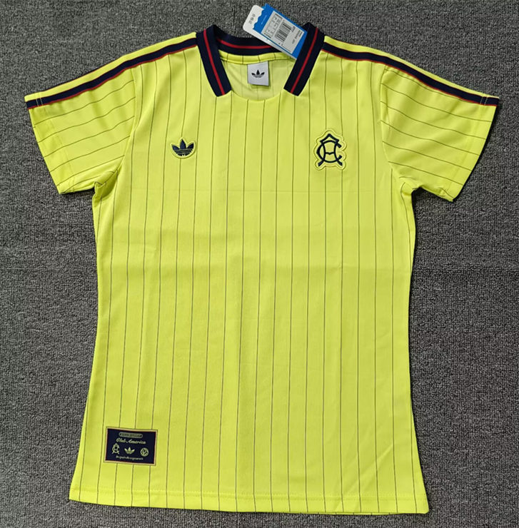 2025-2026 Retro Club America Yellow Thailand Women Soccer Jersey AAA-5378