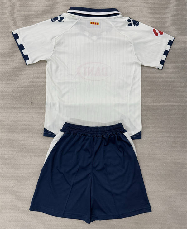 2025-2026 RCD Espanyol Away White Kids/Youth Soccer Uniform-AY