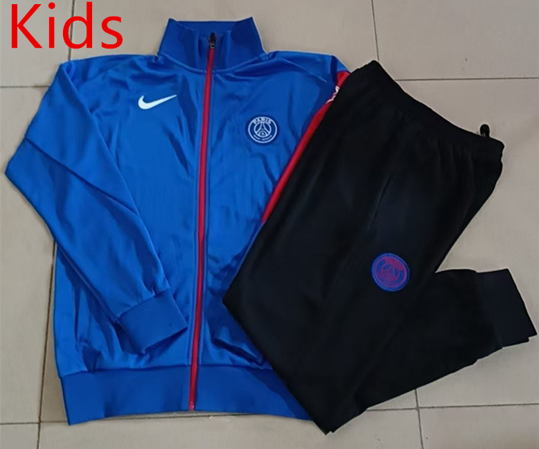 2025-2026 Paris SG Blue Kids/Youth Soccer Jacket Unifrom-815