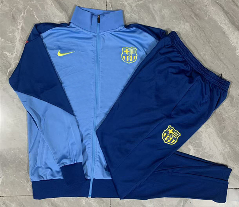 2025-2026 Barcelona Light Blue Thailand Soccer Jacket Uniform-815