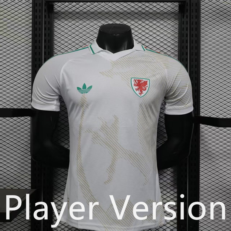 Player Version 2026-2027 Wales Away White Thailand Soccer Jersey AAA-888