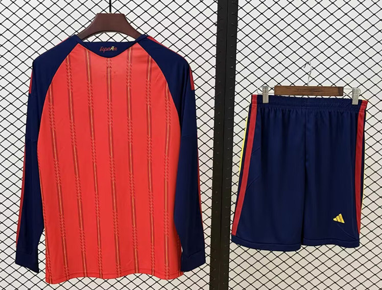 2026-2027 World Cup Spain Home Red LS Soccer Uniform-709