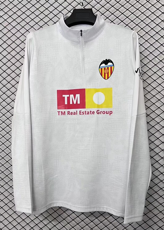 2025-2026 Valencia White Thailand Soccer Tracksuit-2044