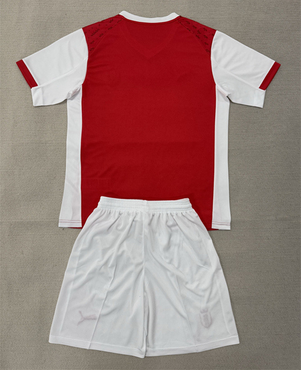 2025-2026 Stade de Reims Home Red&White Soccer Uniform-AY