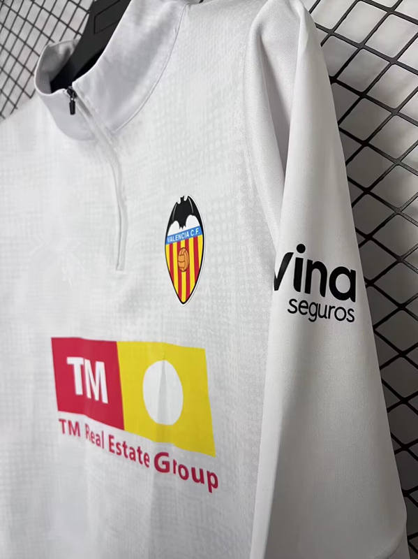 2025-2026 Valencia White Thailand Soccer Tracksuit-2044