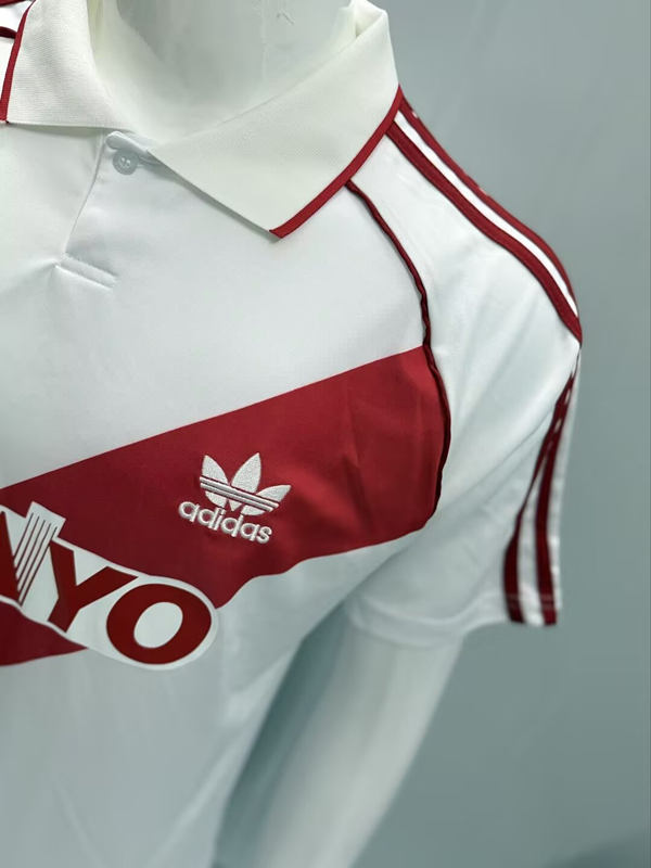 Retro Version 1992-1994 River Plate Home White Thailand Soccer Jersey AAA-3932