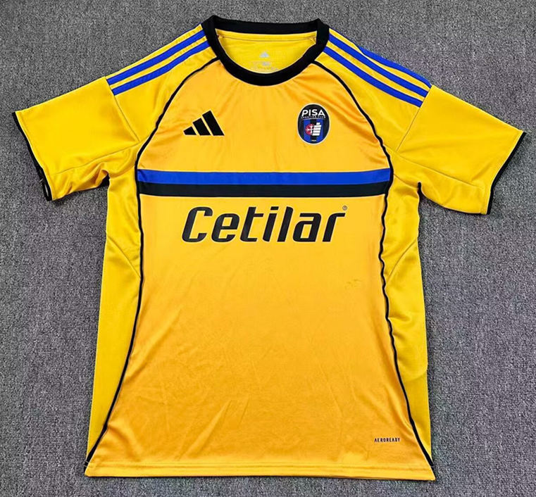 2025-2026 Pisa SC Away Yellow Thailand Soccer Jersey AAA-417
