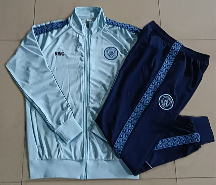 2025-2026 Manchester City Light Blue Thailand Soccer Jacket Uniform-815