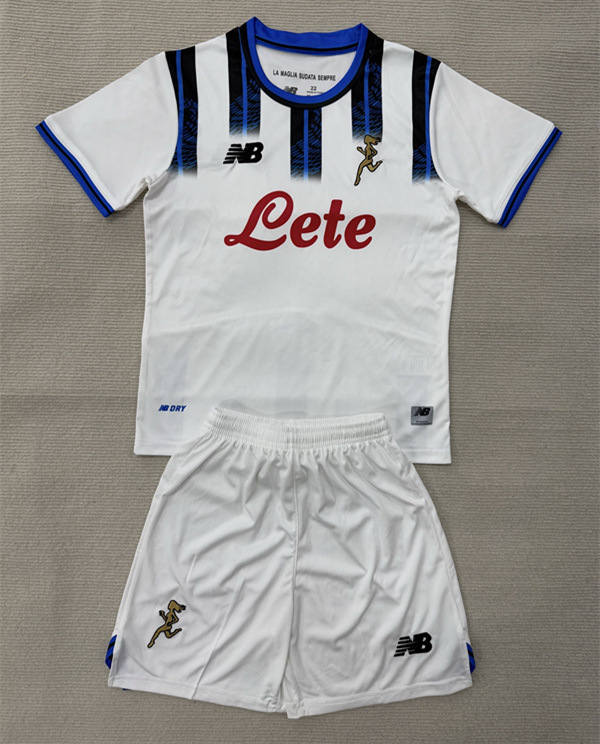 2025-2026 Atalanta BC Away White Soccer Uniform-AY