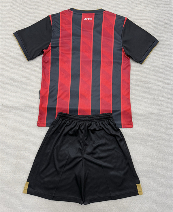 2025-2026 AFC Bournemouth Home Black&Red Soccer Uniform-AY