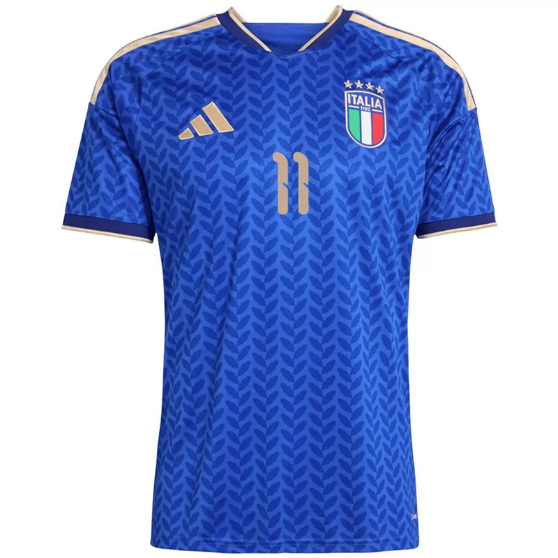 (S-4XL) 2026 World Cup Italy Home Blue RASPADORI #11 Thailand Soccer Jersey AAA