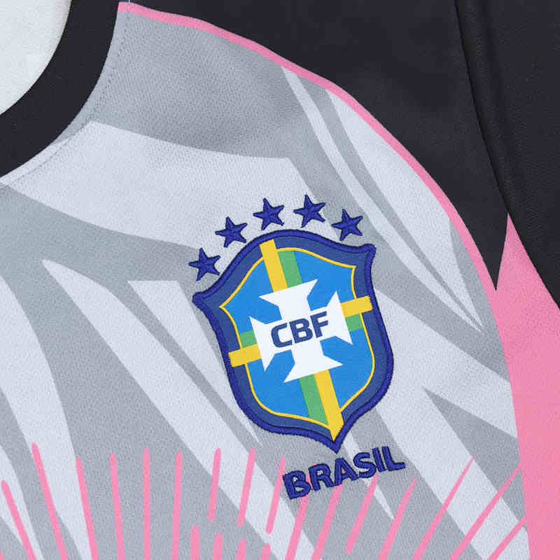 2025-2026 Special Version Brazil Black & Pink Thailand Soccer Jersey AAA-4927
