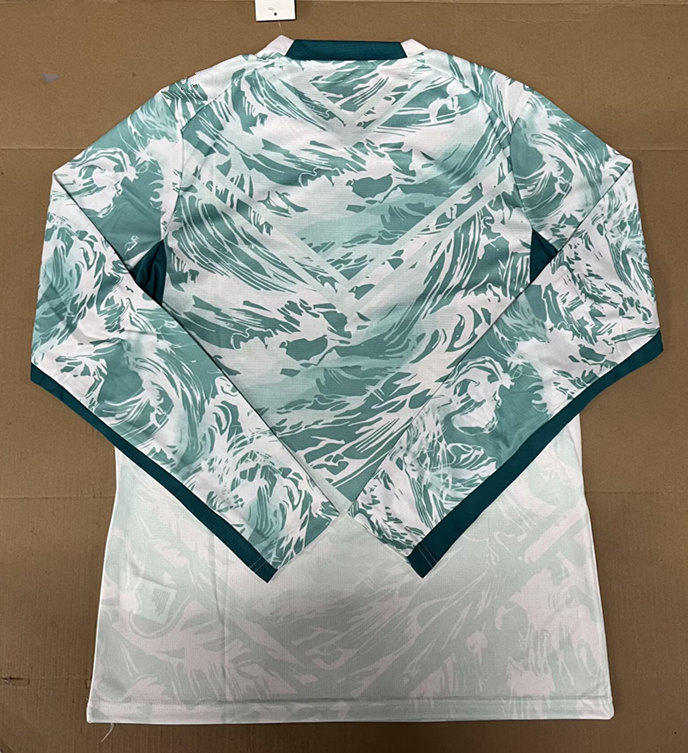 (S-4XL) 2026 World Cup Portugal Away White&Green LS Thailand Soccer Jersey AAA-422