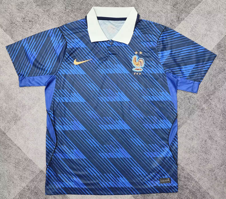 (S-4XL) 2026 World Cup France Home Blue Thailand Soccer Jersey AAA-5493