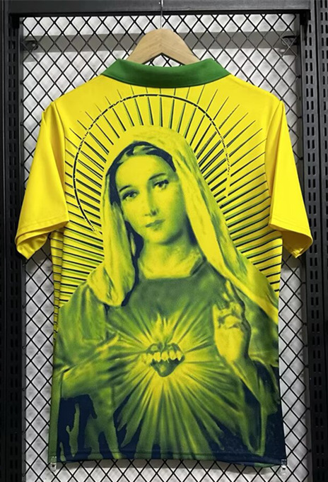 2025-2026 Maria Version Brazil Yellow Thailand Soccer Jersey AAA-6590