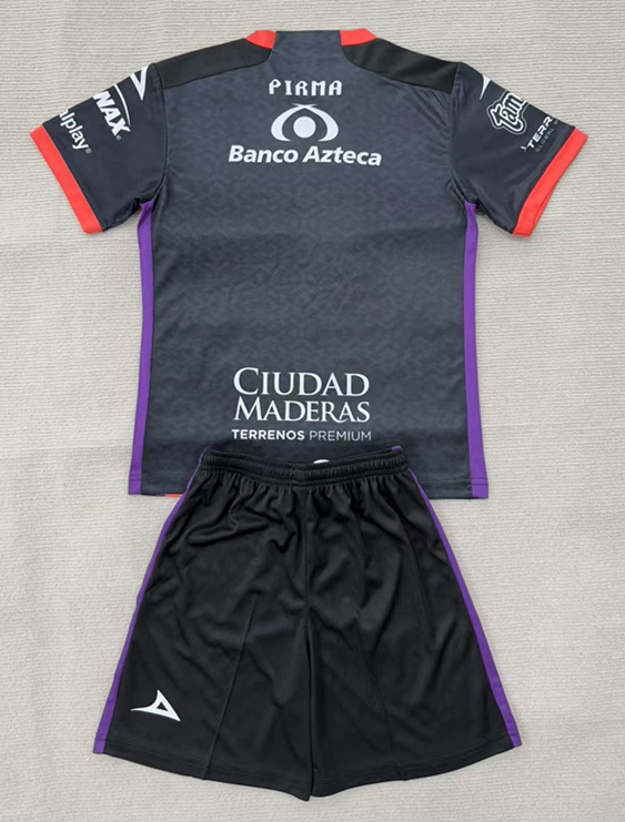 2025-2026 Puebla Away Black&Purple Kids/Youth Soccer Unifrom-AY