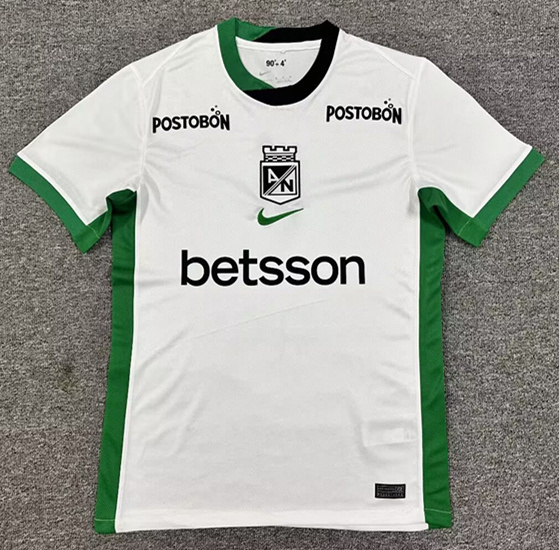 (S-4XL) 2026-2027 Atlético Nacional Away White Thailand Soccer Jersey AAA-512