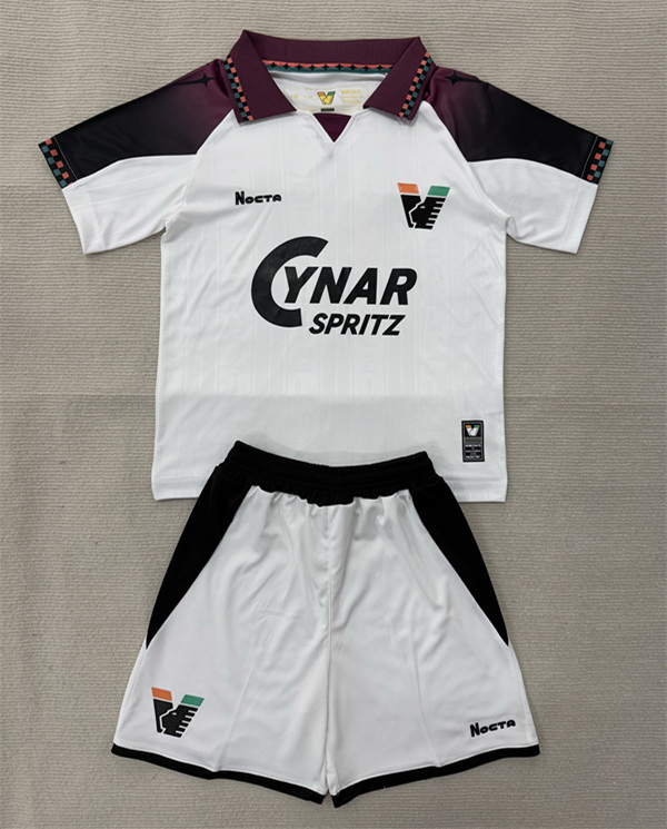 2025-2026 Venezia Away White Soccer Uniform -AY