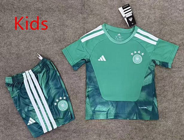 2026 World Cup Germany Goalkeeper Green Kids/Youth Soccer Uniform-6748