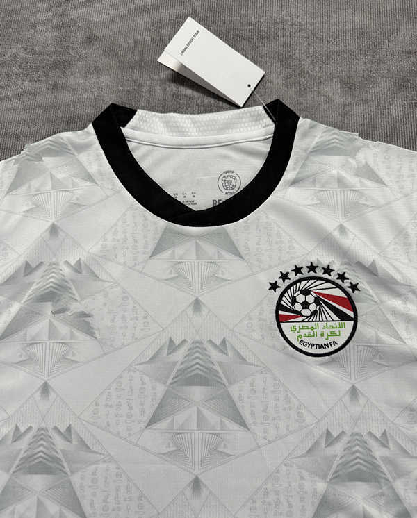 (S-4XL) 2026 Egypt Away White Thailand Soccer Jersey AAA-4506