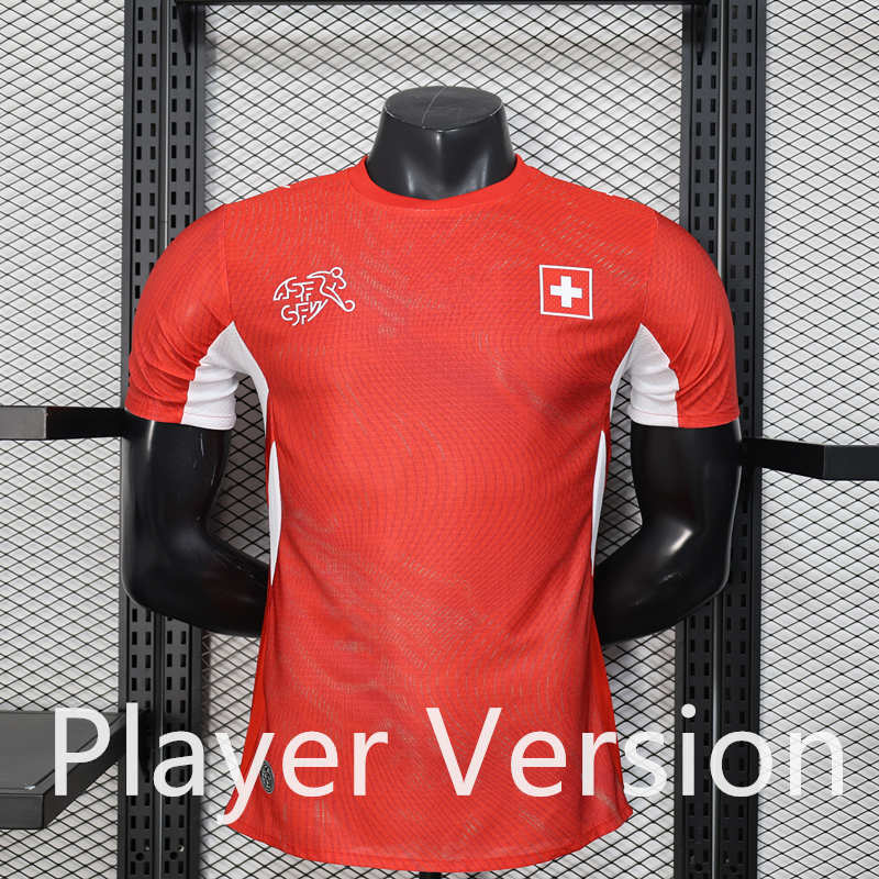 Player Version 2026-2027 Switzerland Home Red Thailand Soccer Jersey AAA-888