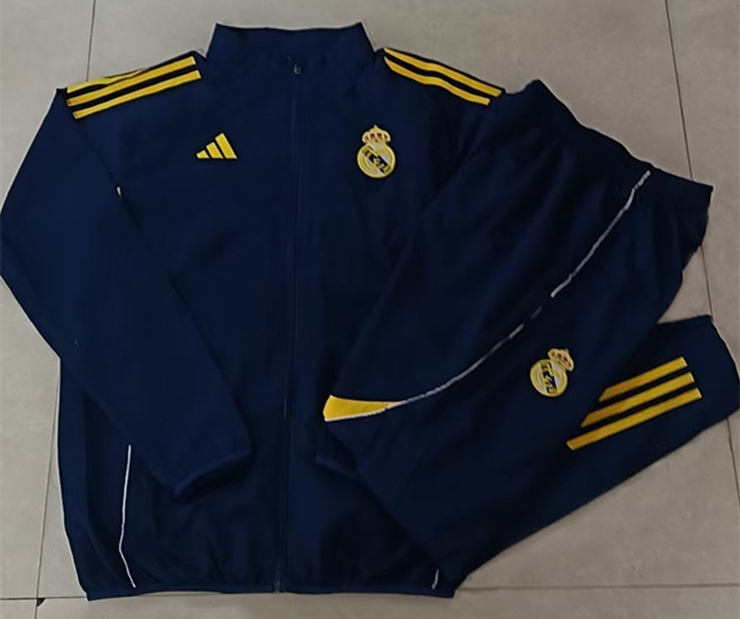 2025-2026 Real Madrid Royal Blue Thailand Trench Coat Suit-815