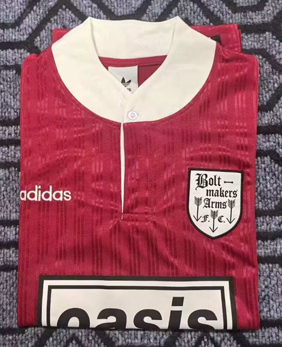 (S-4XL) Retro 1996 ADIDAS X OASIS Red Jersey AAA-7209
