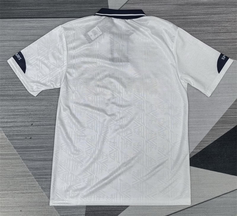 Retro Version 1991-1993 Tottenham Hotspur Home White Thailand Soccer Jersey AAA-2315