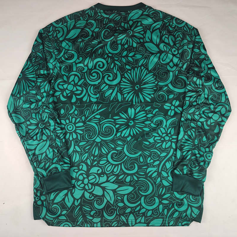 (S-4XL) 2025-2026 Arabic Palestine Camouflage Dark Green LS Thailand Soccer Jersey AAA-2038