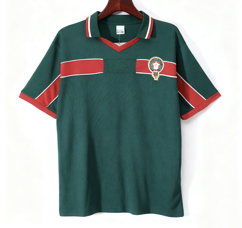 Retro Version 1998 Morocco Home Green Thailand Soccer Jersey AAA-9493