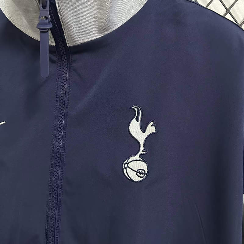 2025-2026 Tottenham Hotspur Royal Blue (Waterproof) Thailand Soccer Trench Coat-7209