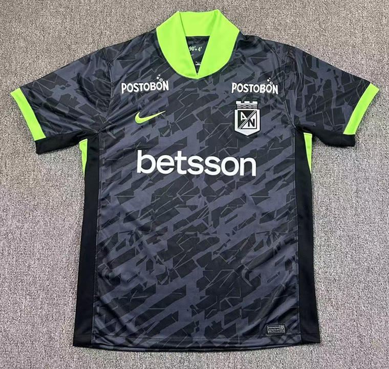 2026-2027 Atletico Nacional 2nd Away Black&Grey Thailand Soccer Jersey AAA-417