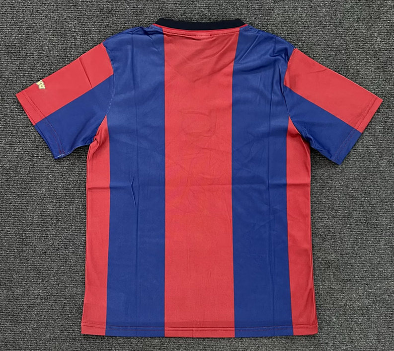 Retro Version 1998-1999 Barcelona Home Blue&Red Thailand Soccer Jersey AAA-5404