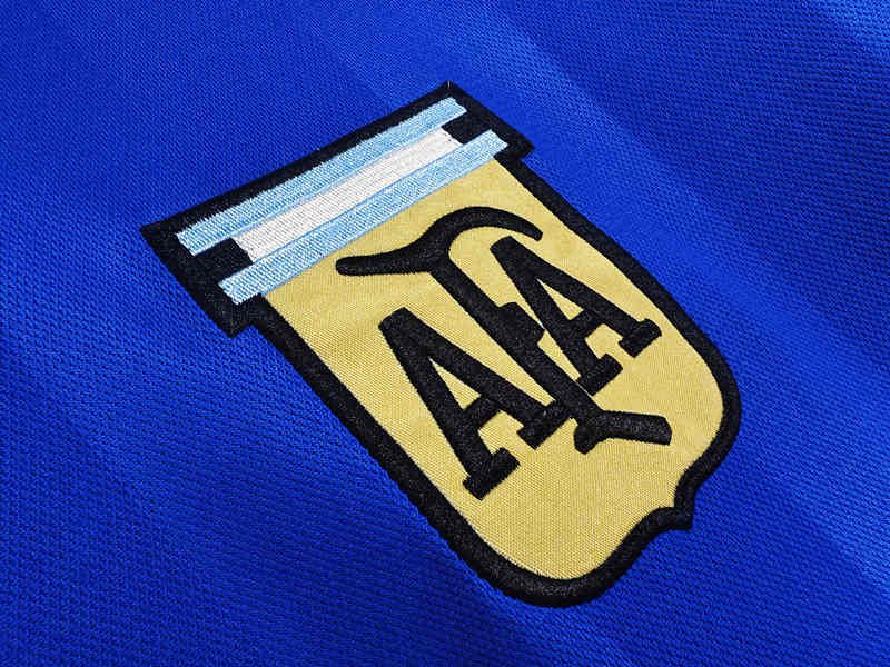 Retro Version 1986 Argentina Away Blue Thailand Soccer Jersey AAA-C1046
