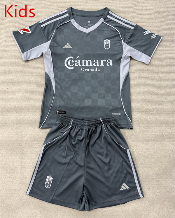 2025-2026 Granada 2nd Away Grey Kid/Youth Soccer Uniform-7809