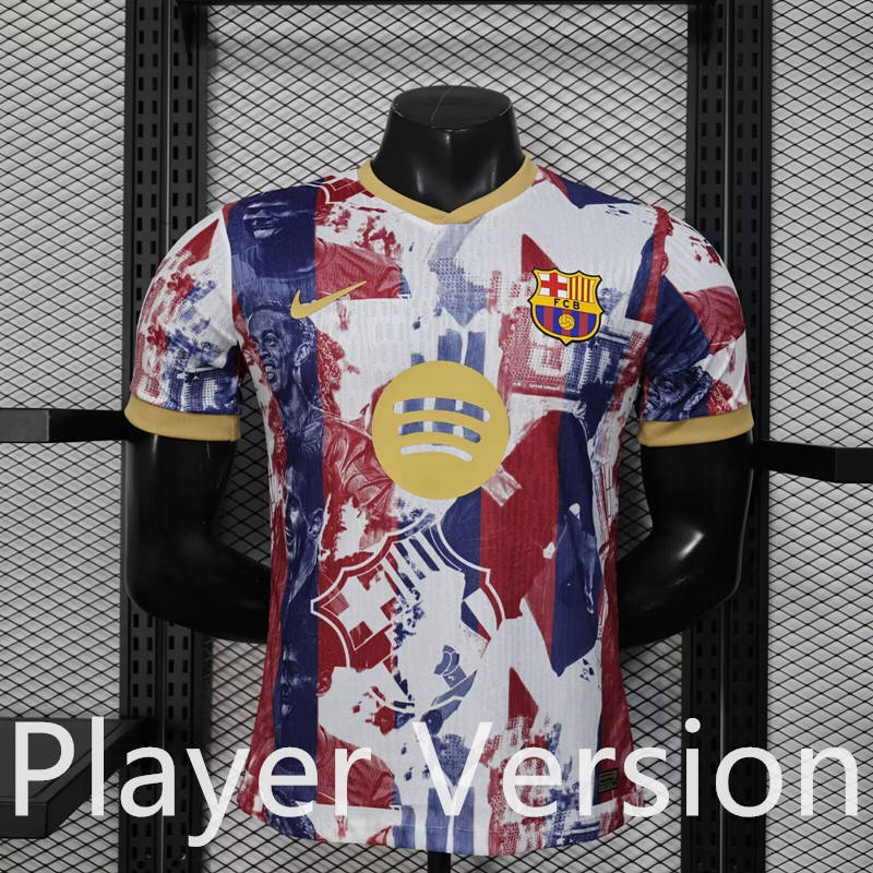 Player Version 26-27 Special Edition Barcelona White&Blue&Red Thailand Soccer Jersey AAA-888