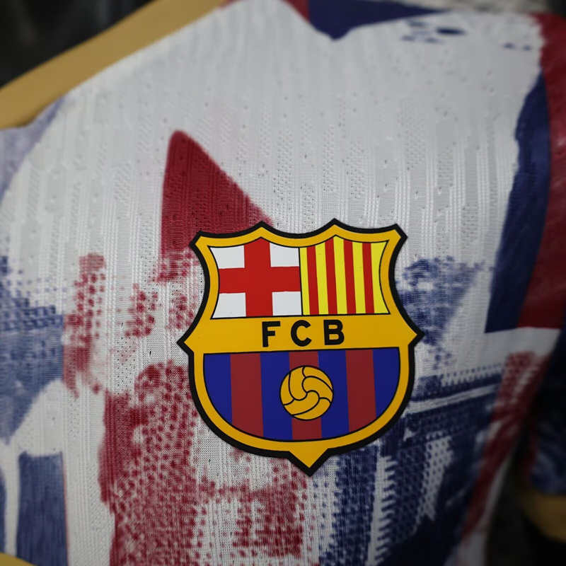 Player Version 26-27 Special Edition Barcelona White&Blue&Red Thailand Soccer Jersey AAA-888
