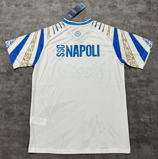 (S-4XL) 2025-2026 Napoli White Thailand Training Soccer Jersey AAA-4506